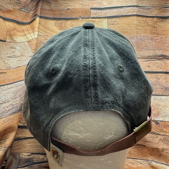Buc-ee's Faded Green Baseball Hat Beaver Military Logo Adjustable Cap - Picture 3 of 7